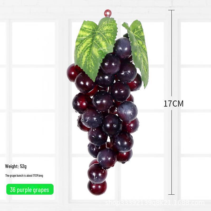 Kids' Educational Toys: Simulated Fruits - Grapes, Persimmons, Apples, Bananas - for Play, Decor, and Props