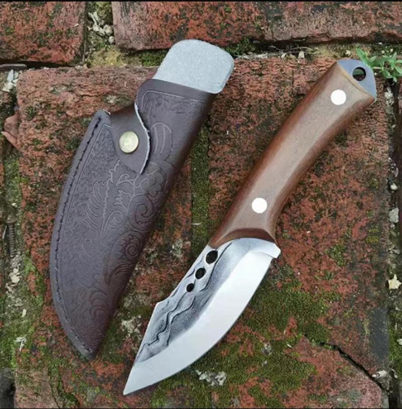 Edelstahl Mehrzweckmesser Schmiedehammer Knochenmesser Haushalt Metzgermesser Fleischmesser