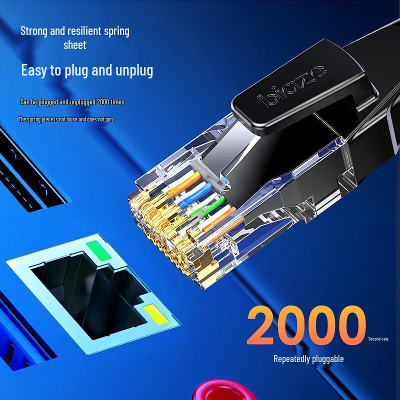 BIAZE CAT6 Single Shielded Gigabit Ethernet Cable