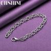 CHSHINE 925 Sterling Silver Chain Bracelet For Women Wedding Party Fashion Charm Jewelry