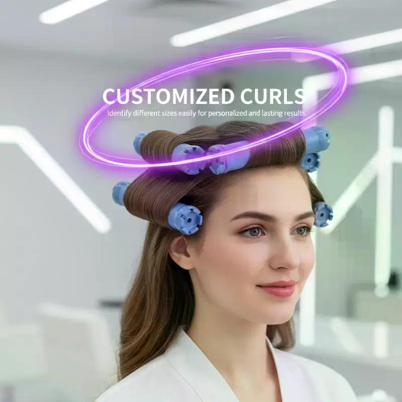 140mm 24V Digital Hair Hot Perm Rods Electric Heated Curlers Bars Rollers Wavy Hair Salon Barber Curling Spiral Styling Tools