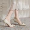 French Design Single Shoes Women's Niche Spring and Summer 2025 New Thin Heels Light Mouth Fashion Versatile Commuter High Heels
