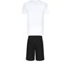 Adidas Taekwondo Round Neck Pullover Short Sleeve T-Shirt Fashion Simple Drawstring Shorts Casual Sports Set Men Set ADICLTS24TK-WG+S21ATMSH1T-BW