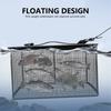 Folding Fish Basket Folding Fishing Net Fishing Baits Storage Cage with Handle & Rope Fast Drying Fishing Basket