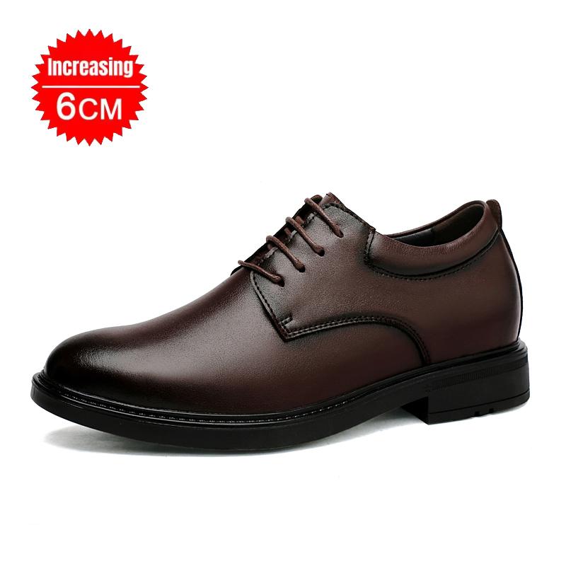 6cm 8cm Platform Elevator Shoes Men