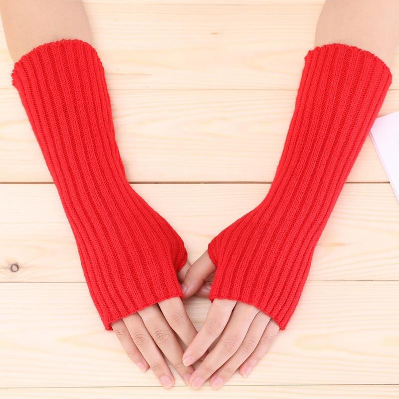 2 Paires Gants Sans Doigts Unisexes - Tricot Extensible - Pour Téléphone, Ordinateur - Hiver