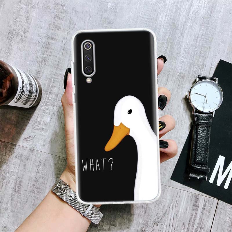 Cartoon Cute Goose Game Phone Case For Xiaomi Poco X3 Nfc F3 M3 F1 Mi Note 10 11 Lite 11T Pro 9 8 CC9 9T 10T 11i A3 A2 A1 Coque