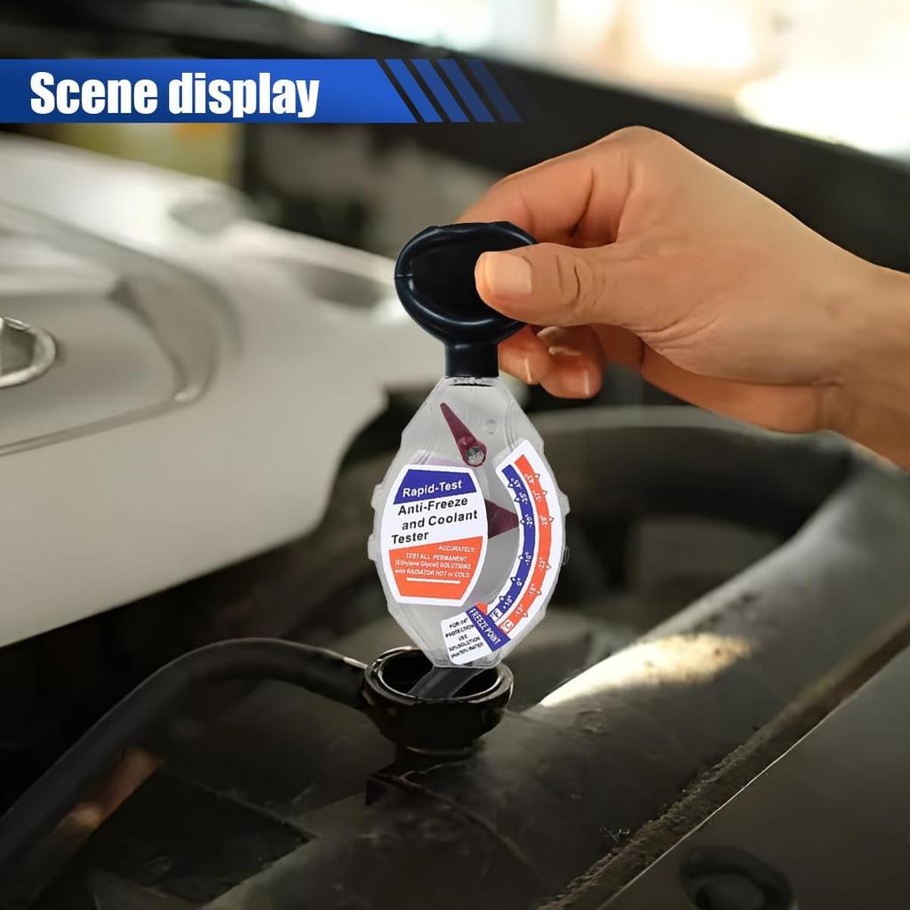 Antifreeze Coolant Tester, High Accuracy Dial Type Coolant Hydrometer Testers, Universal Car Battery Liquid Densitometer Automotive Antifreeze Tester