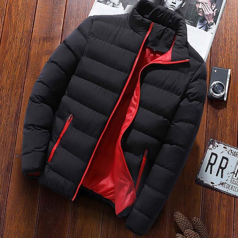 Men's Autumn/Winter Cotton Stand-up Collar Sports Jacket - Warm, Outdoor, Casual Coat