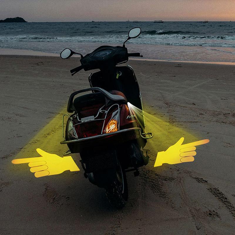 Motorcycle Turn Signals Dynamic Projection Signals Smart Gesture Sensing High Brightness Ambient Lighting Decorative Warning