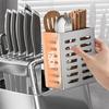 Multifunctional Kitchen Utensil Organizer Drain Tray Tool Storage Rack Cutter Holder  Household