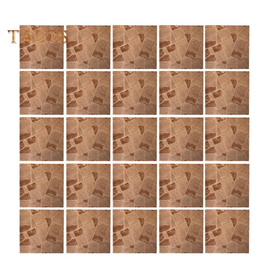 

100 шт., вкладыш для лотка, пищевой, экономичный, 2 цвета, практичная газетная бумага, дизайн, жиронепроницаемая бумага, кухонные гаджеты 22cm коричневый