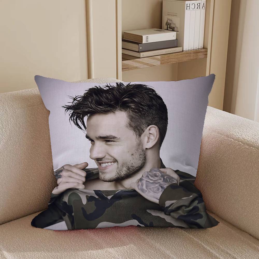 Singer L-Liam P-PayneS Stitch Lucky Dragon Pillow Cover Sofa Cushion Cover Home Room Decoration Children Gift