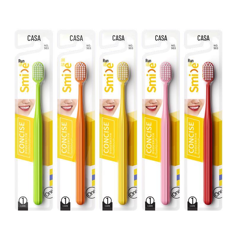 Kashadopamine Advanced Soft Bristle Toothbrush with Wide Head and Small Holes for Gum Care - Adult Home Use