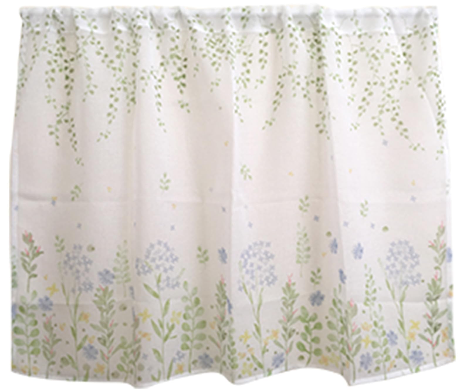 

Тканевый магазин Nunoya Кафе-занавеска для окон малой ширины 100 x Длина 70см, Вуаль, С принтом, ок.. [Ботанический синий]