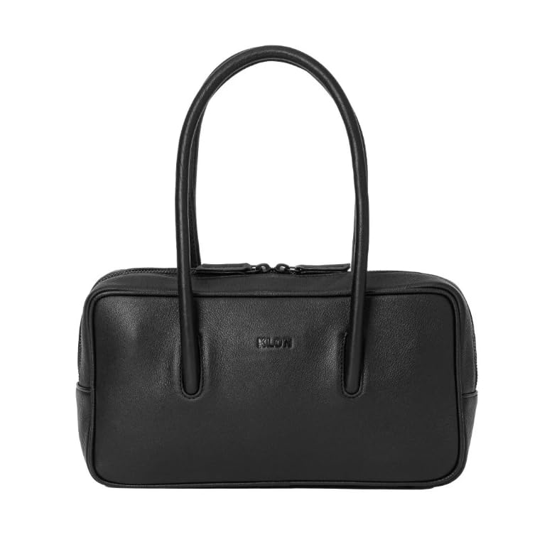 

Small shoulder for men and genuine LEATHER BAG SQUARE BOSTON MINI BLACK [KLON] bag, black, women, leather, multi-functional чорний