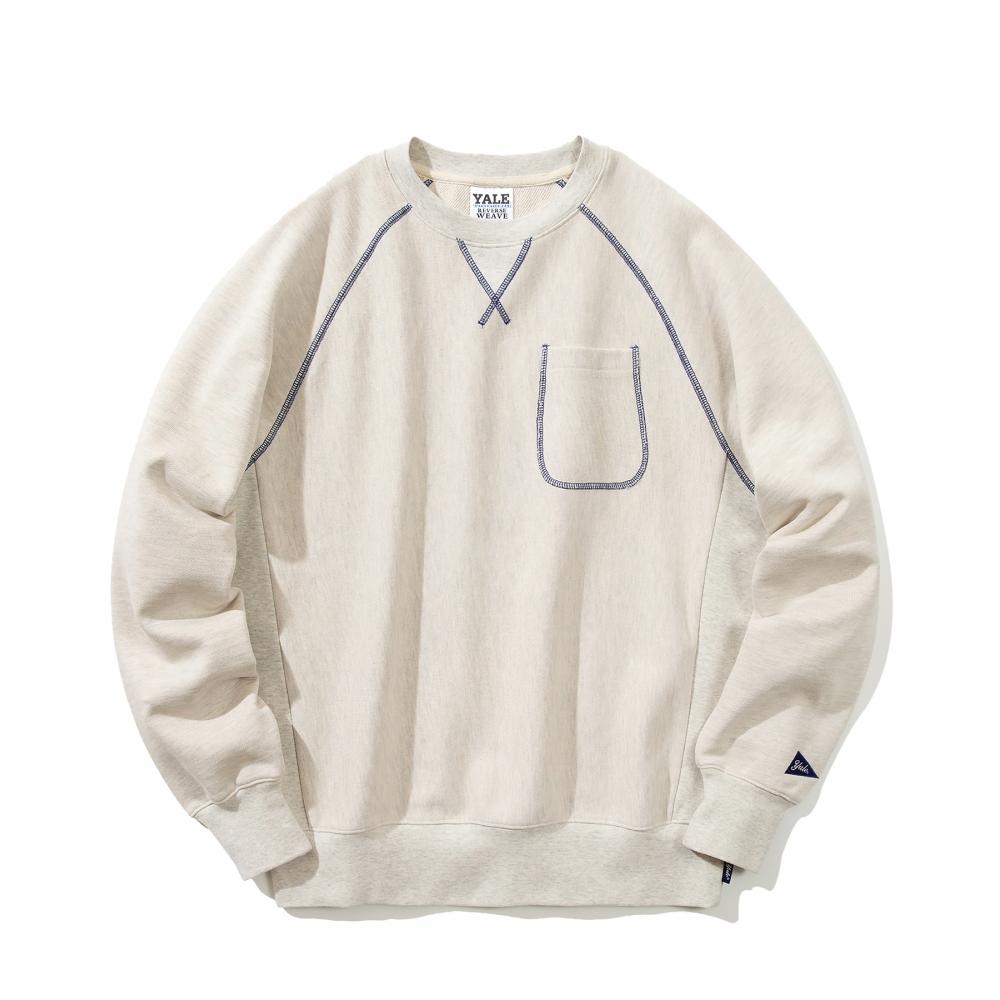 

YALE REVERSE WEAVE POCKET овсянка с круглым вырезом