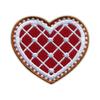 Patchion Gingerbread Heart - Magnetic Backing - Embroidered Patch/Badge/Emblem