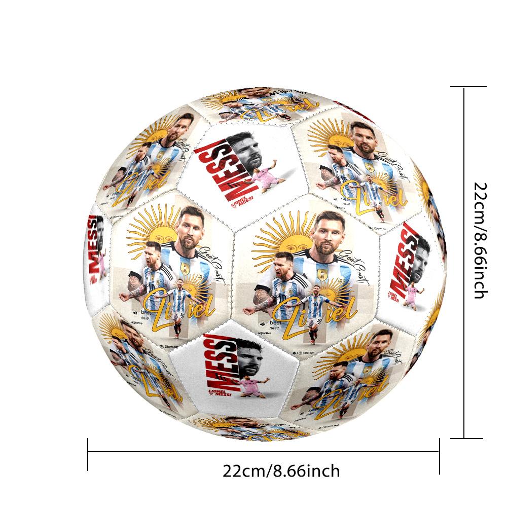 Messi 10 Number Soccer Art Size 5 Soccer Ball Machinestitched Indooroutdoor Universal Football Perfect Commemorative Gift For Soccer Lovers