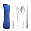 ZISIZ Portable Stainless Steel Cutlery Set