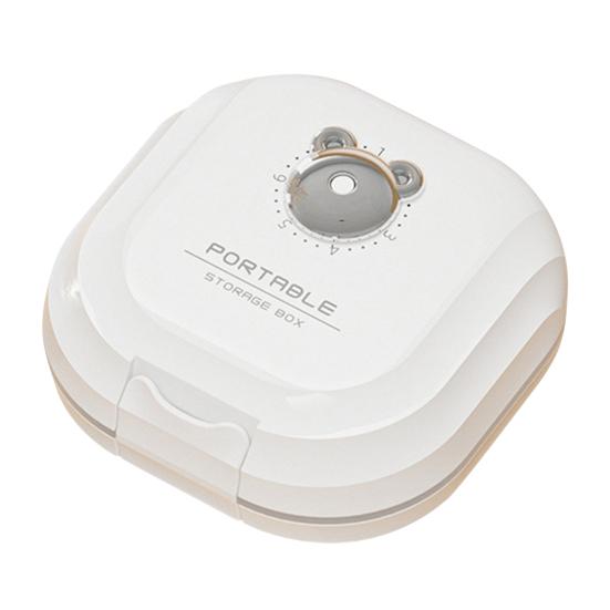 Portable Double-layer Pill Box Medicine Organizer Large Capacity Multiple Compartments Compact Pill Organizer Case