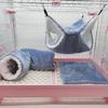 Hamster Hammock Cave Shed Small Pet Warm Hut Cage Tunnel for Guinea Pigs