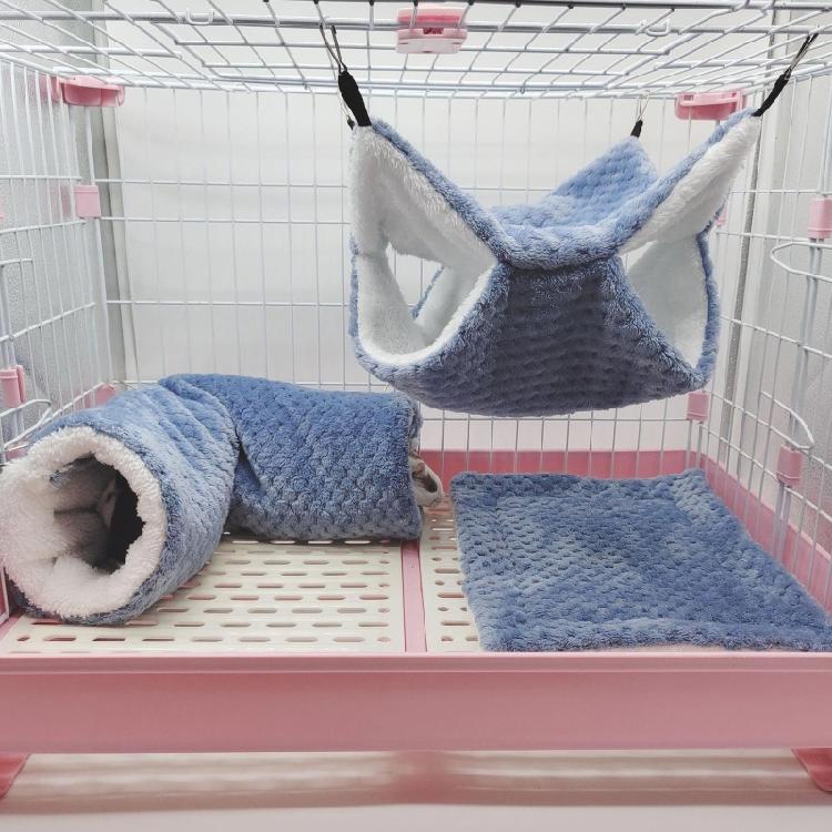 Hamster Hammock Cave Shed Small Pet Warm Hut Cage Tunnel for Guinea Pigs