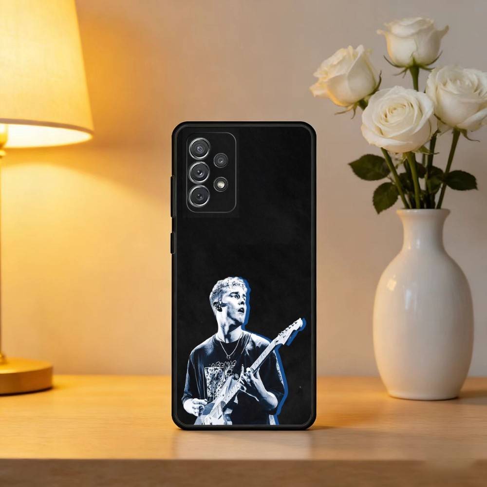 S-Sam COOL F-Fender Phone Case For Samsung Galaxy A73,A72,A71,A70,A53,A52,A51,Soft Silicone Black Cover