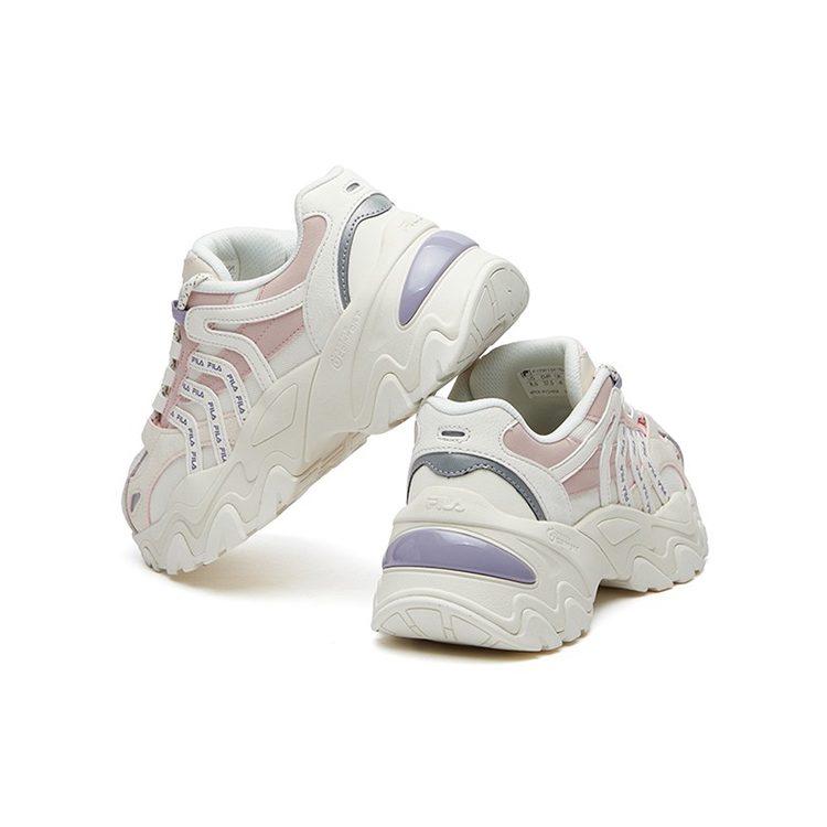 Fila SOFIA 2 Cushioning Abrasion Resistant Coverage Height Increasing Low Top Chunky Sneakers Women's Pink White F12W134159FGR