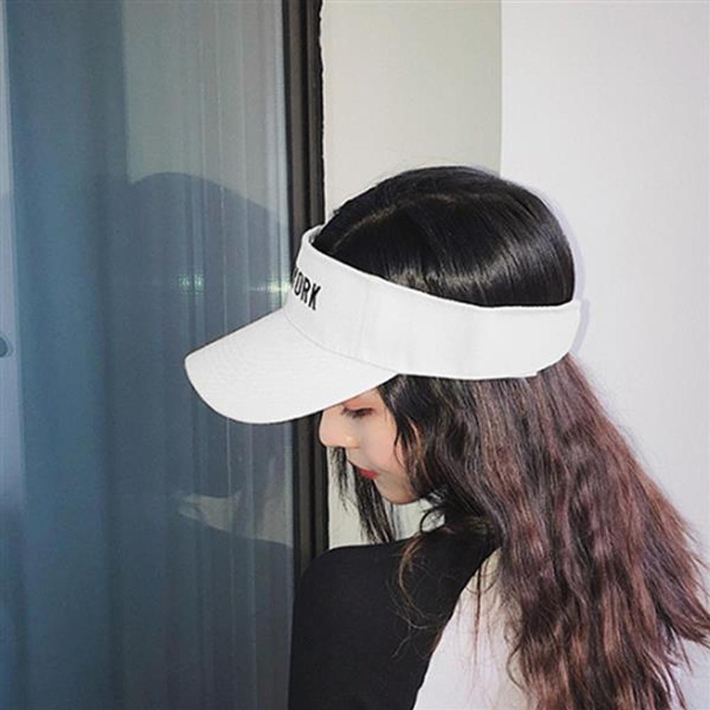 New York Sports Sun Cap (White) / Golf Tennis Visor Sun Cap