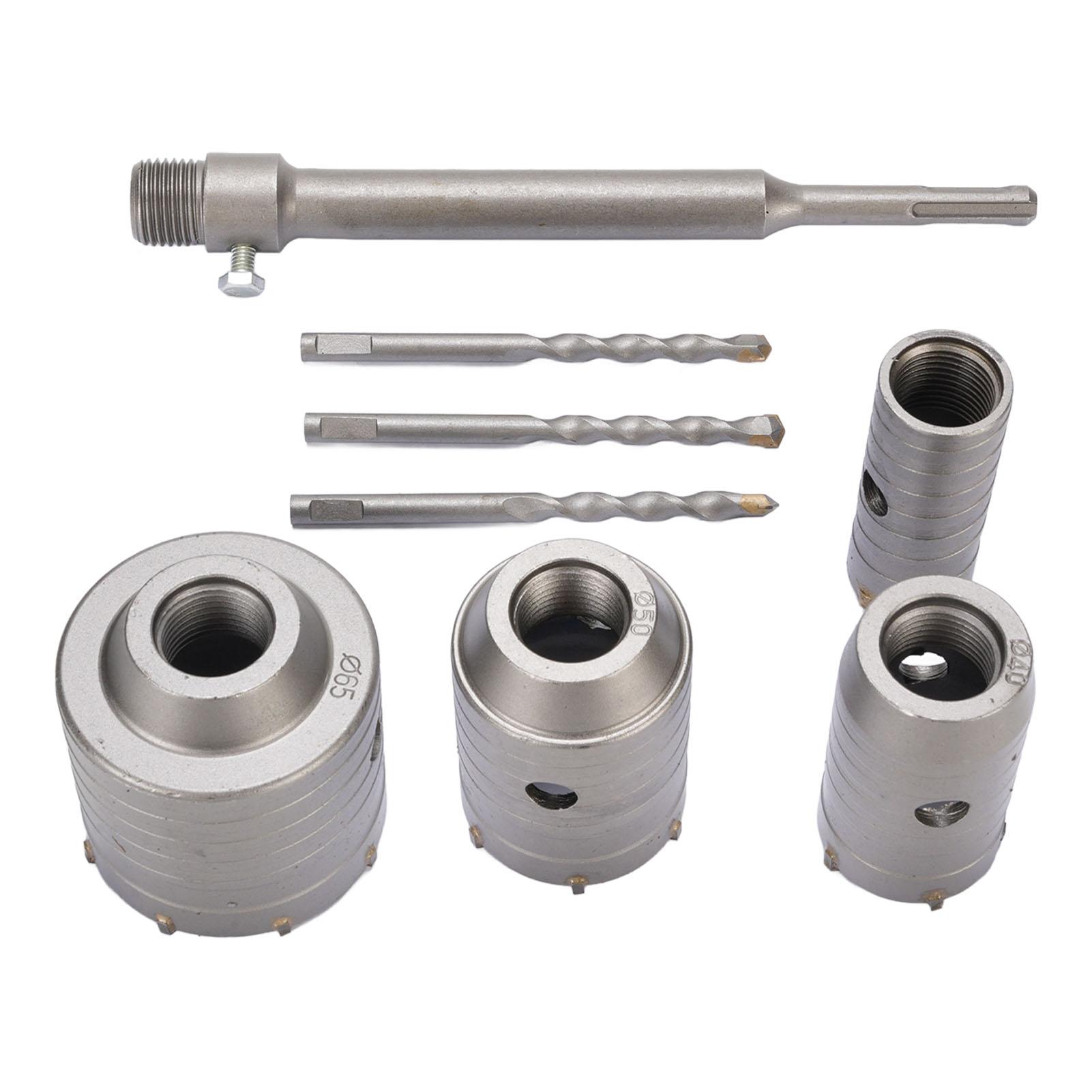 

Набор из 5 шт. бетонных коронок 30 мм 40 мм 50 мм 65 мм с хвостовиком, набор сверл для стен, цемента, кладки, камня, кирпича