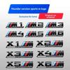 3D ABS Suitable For Tail Badge M1 M2 M3 M4 M5 M6 M7 Rear Digital Side Car Logo X1x3x4x5x6 Sport M Competition Black Sticker