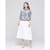 SON JUNG WAN Women S Check Flower Embroidery blouSe Zbl6262150