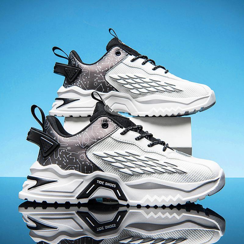 

Чоловіче взуття весна-осінь 2024 Нові туфлі для татових ніг на платформі Tide Підліткові студентські спортивні кросівки для бігу 44