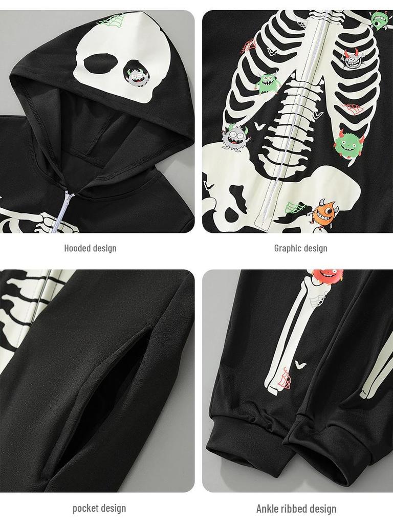 2025 Herbst/Winter Leuchtende Halloween-Onesie-Pyjamas für Kinder & Familie