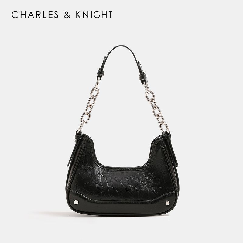 

French Stick Special-Interest Design Lifting Chain Shoulder Bag 2 Black(Counter genuine goods)