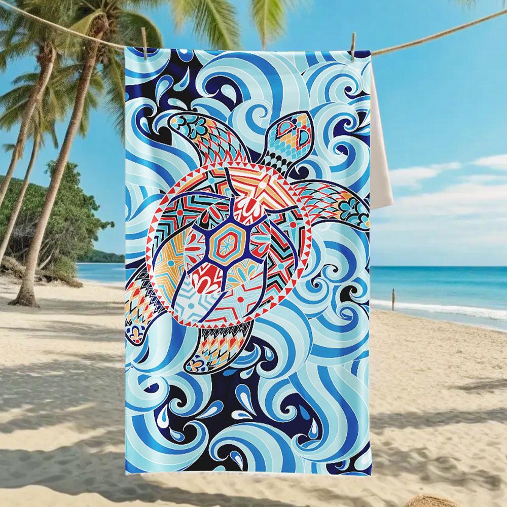 2026 Mermaid Tail Beach Towel Printed Towel Seaside Vacation Absorbent Beach Towel
