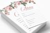 Inkdotpot FloralA  Advice And Wishes Set Of 50 Bridal Shower Advice Game