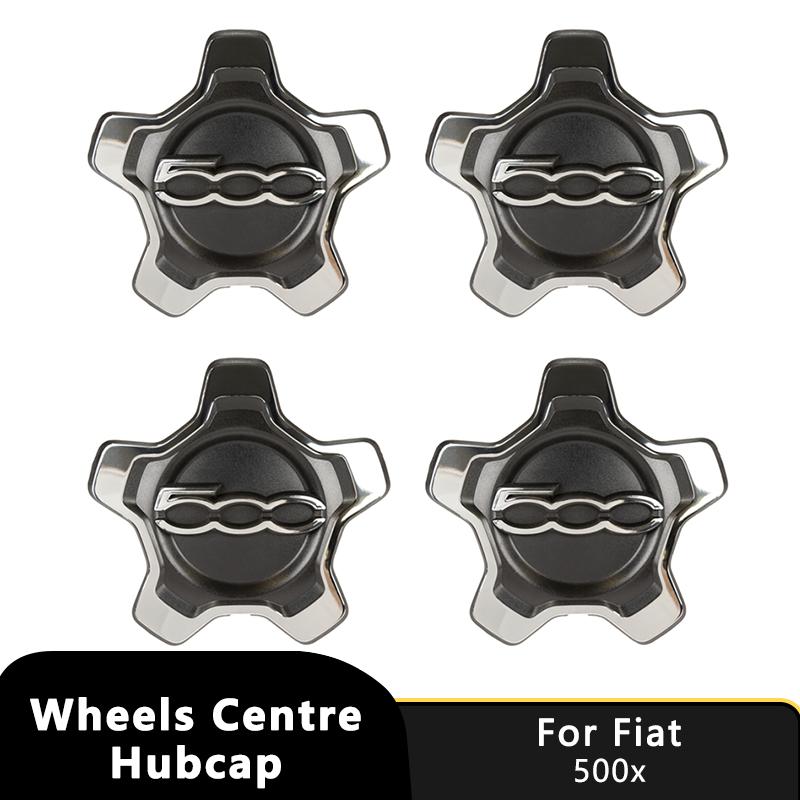1/2/4 Pezzi Copricerchio Argento da 16 pollici con Anello per Cerchi Fiat 500x Set Tappi Centrali Mozzo Tappo Coprimozzo Ruota Sostituzione 735626312