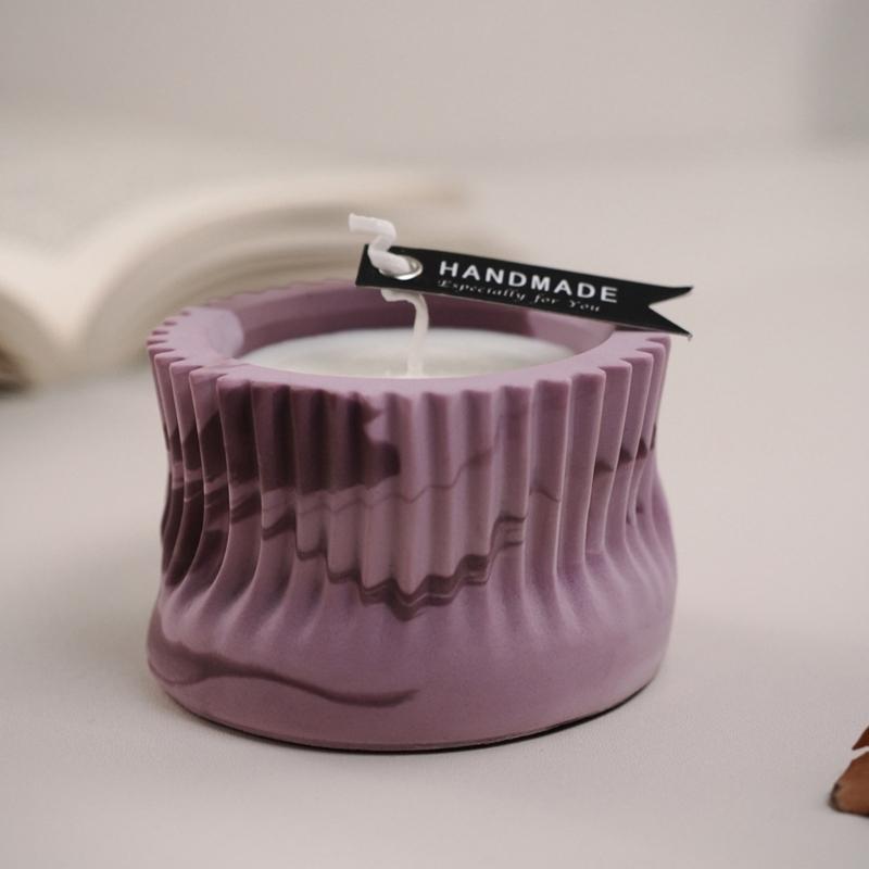 Gestreifte Zylinder Kerzenständerformen Zylinder Kerzenhalterformen zur Herstellung von Kerzenständern Teelichthaltern Raumdekorationen