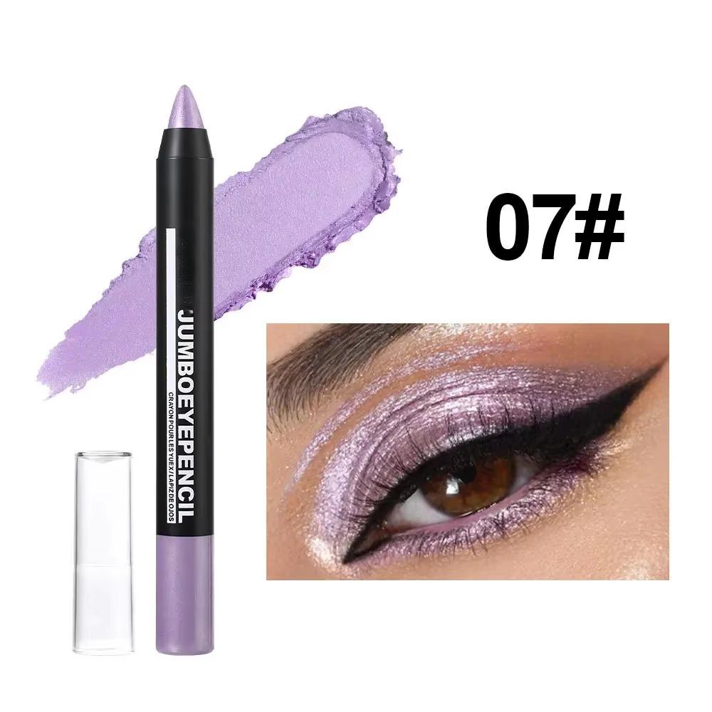 Smoky Dark Green Eyeshadow Pencil Stick 12 Colors Metallic Glitter Eye Shadow Highlighter Pen Makeup Tool Waterproof Pearlescent