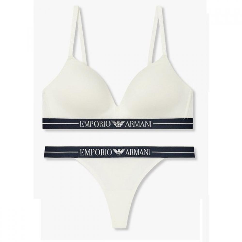 

Emporio Armani Women S Padded Triangle Bra Thong Set 0825381501 0825310501 M(80)/M(95)