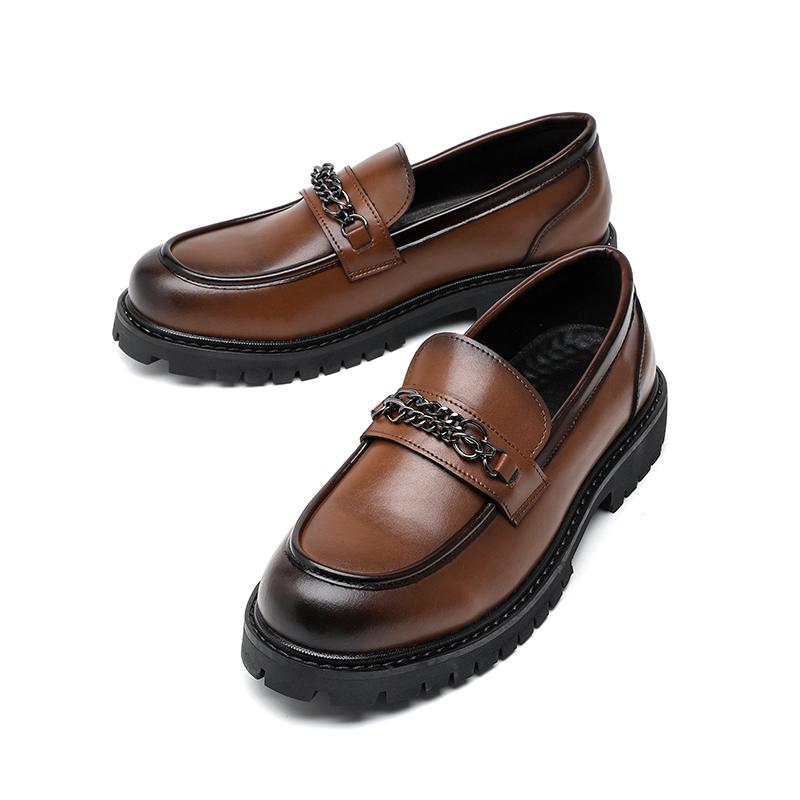 Handmade Leather Loafers Comfortable Men's Shoes New Men Casual Shoes Quality Split Leather Flat Moccasins Men Business Shoes