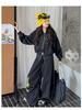 Girls' Spring & Autumn 2025 Set: Korean Style Hooded Jacket with Star Scimitar Pants for Middle & Big Kids