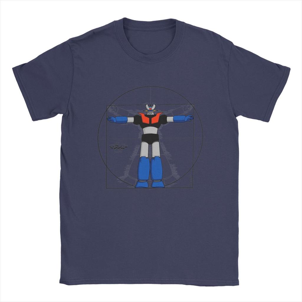 Vitru Mazinger Z T-Shirt Men Anime Grendizer Leisure Cotton Tee Shirt Round Neck Short Sleeve T Shirt Unique Clothes