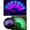 Schöner fluoreszierender LED-Handventilator mit Fernbedienung für Hochzeiten, Konzerte und thematische Veranstaltungen