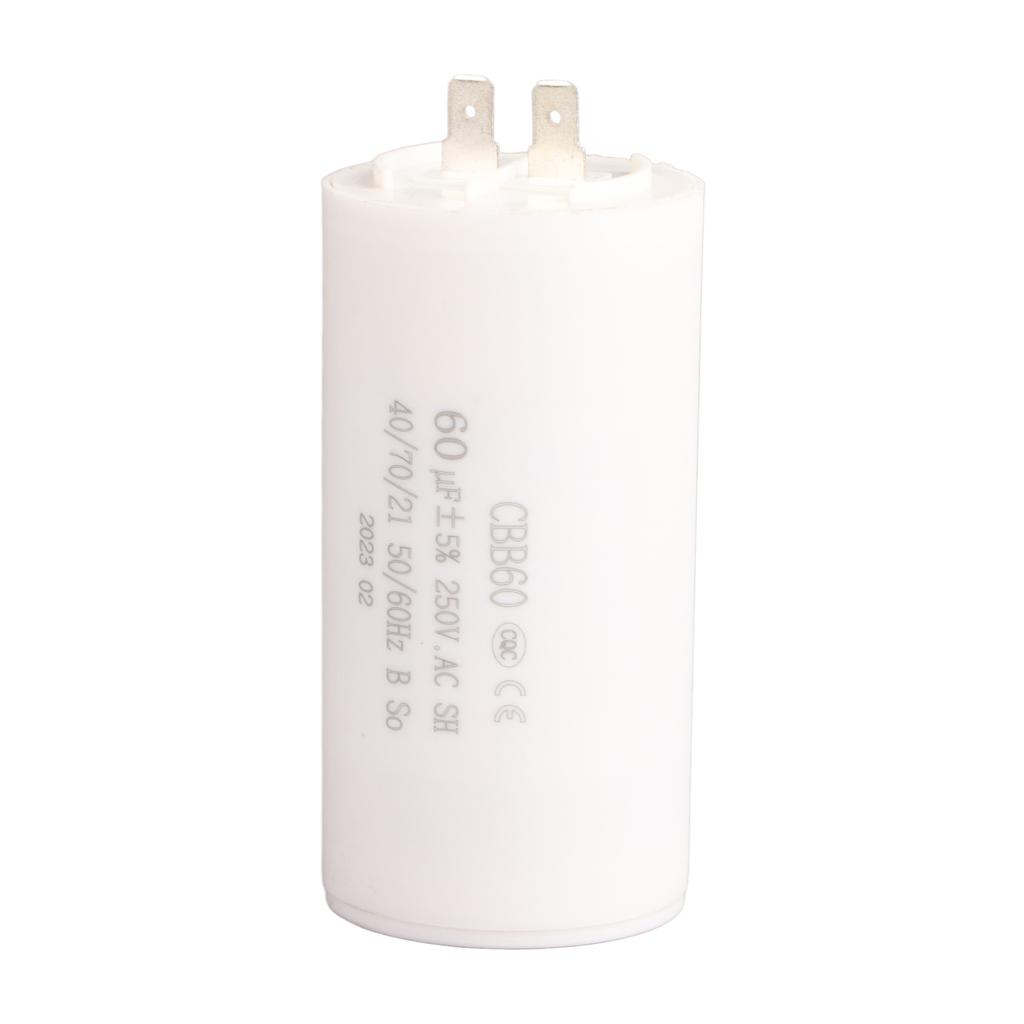 CBB60 Cylinder Shaped Run Capacitor AC 250V 60uF 50 60HZ for Motor Pump