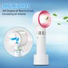 Portable Handheld Bladeless Fan With Led Indicators 360 Degrees 3 Speeds Mini Cooling Fan