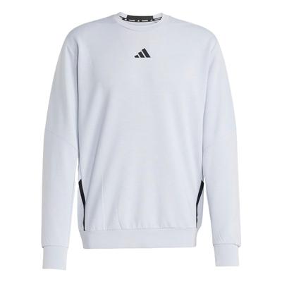 Aeroready Trainings-Crew-Sweatshirt Bequem Weich Vielseitig Rundhals Herren-Sweatshirt Hell-Silber JP0927