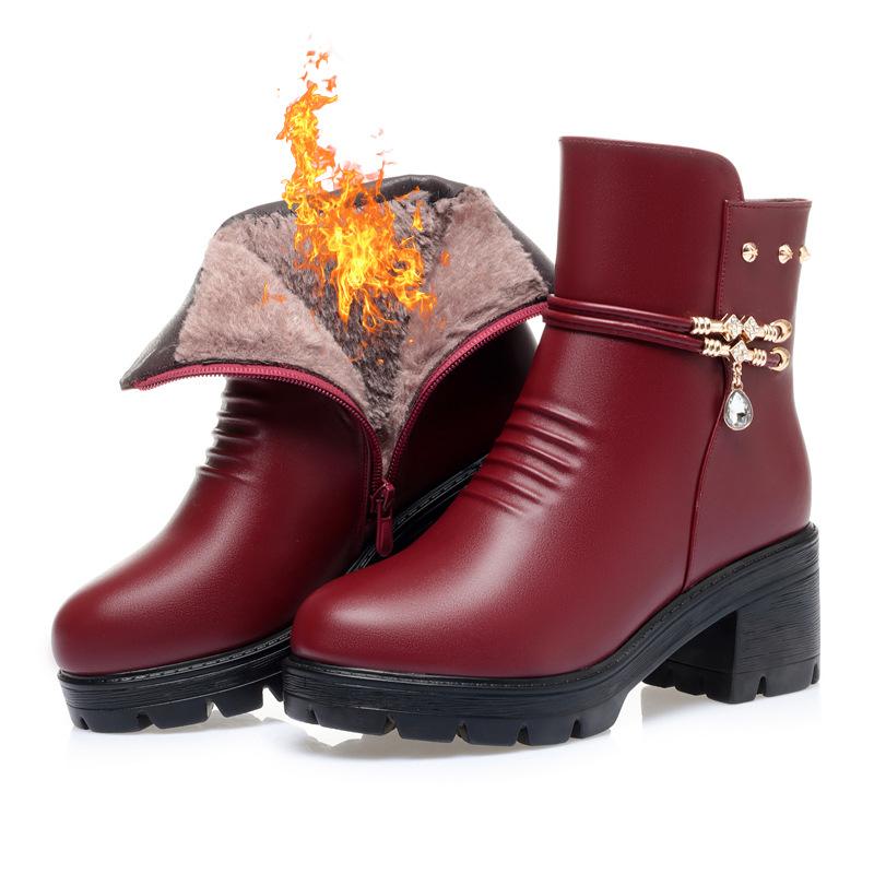 Women Boots Winter Thick Wool Snow Boot Women's Winter Shoes